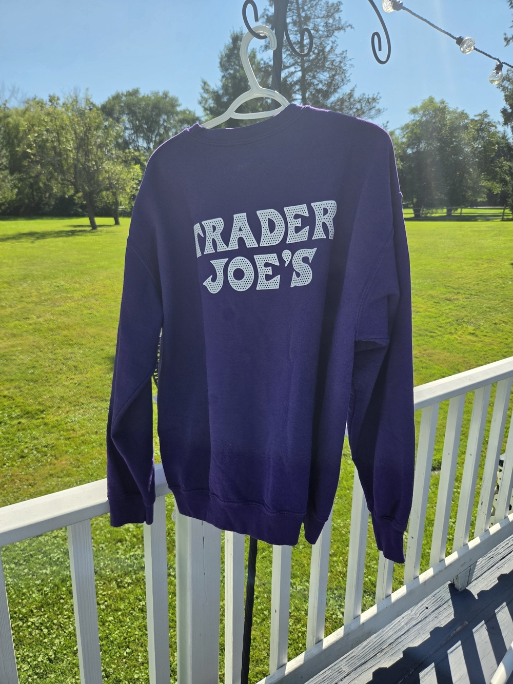 Gildan Purple Trader Joe's Crewneck Sweatshirt